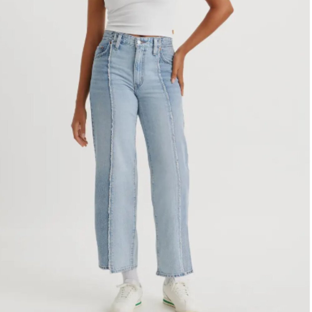 Levi's Recrafted Crop Baggy Wide Leg Dad Jeans